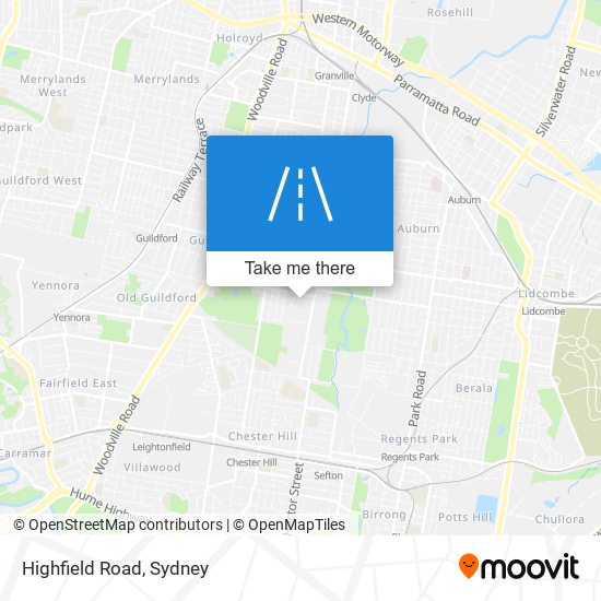 Highfield Road map