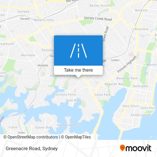 Greenacre Road map