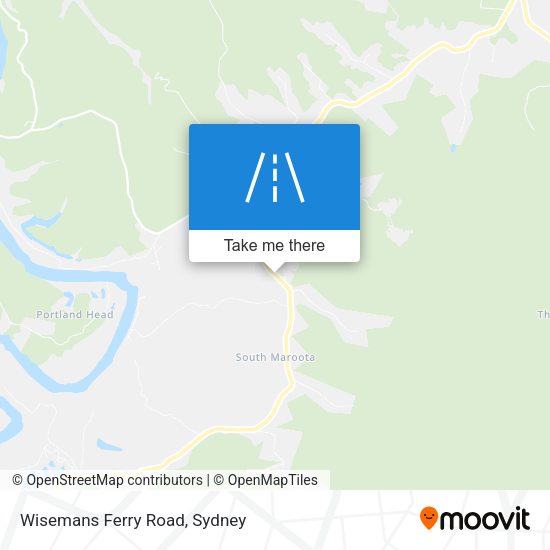 Wisemans Ferry Road map