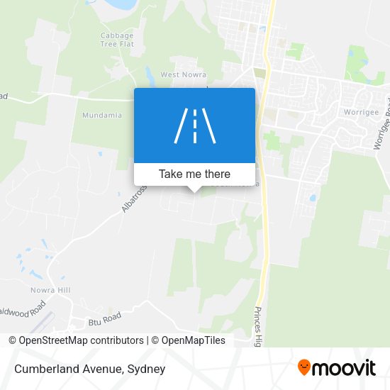 Cumberland Avenue map