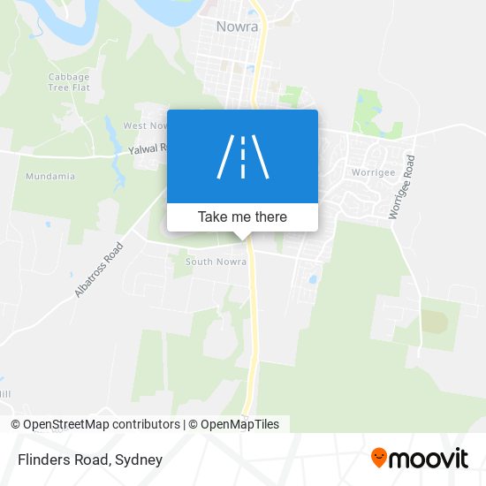 Mapa Flinders Road