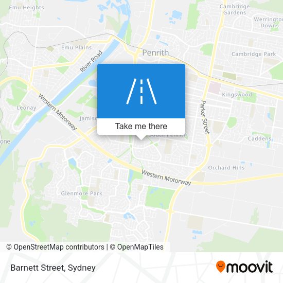 Barnett Street map