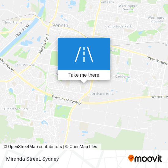 Miranda Street map