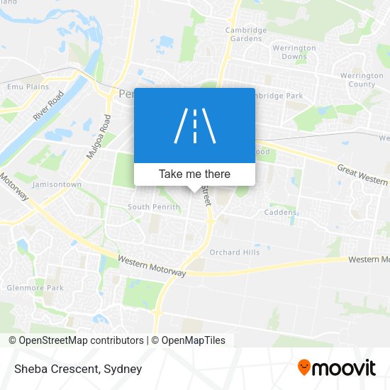 Sheba Crescent map