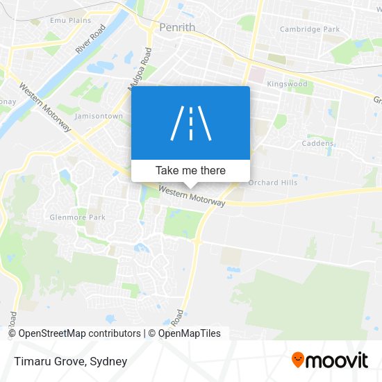 Timaru Grove map