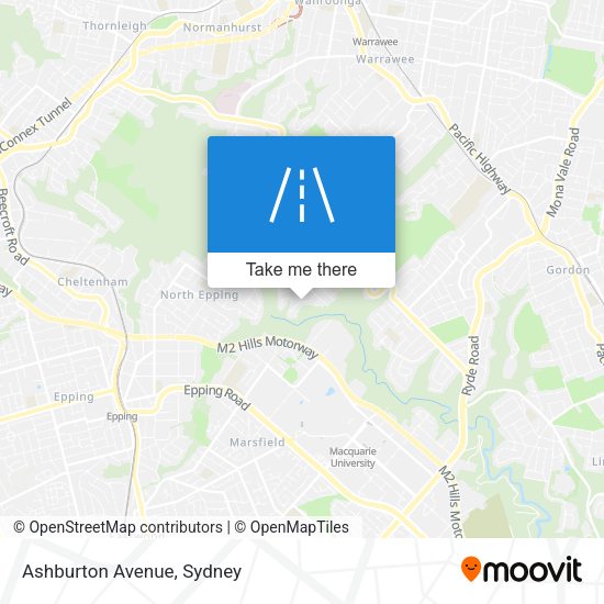 Ashburton Avenue map