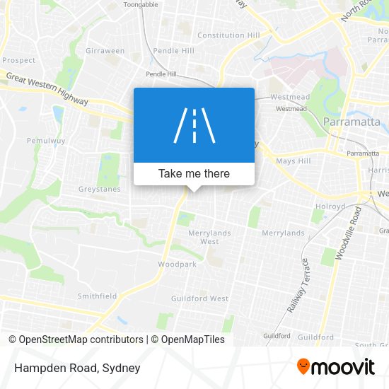 Hampden Road map