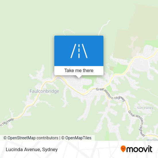 Lucinda Avenue map