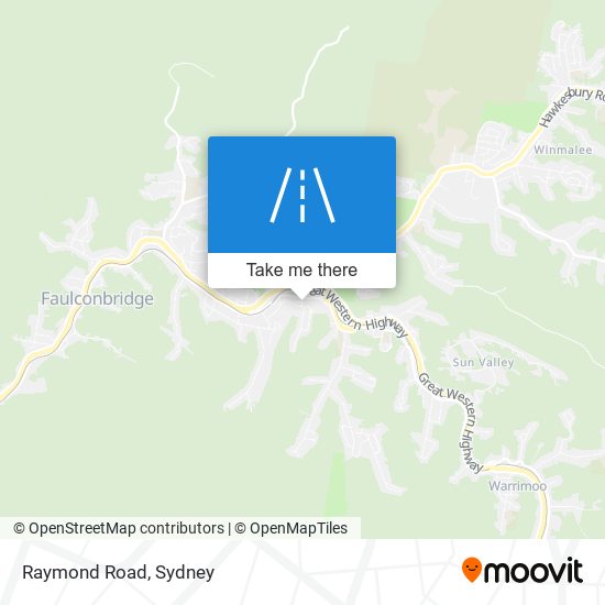 Mapa Raymond Road