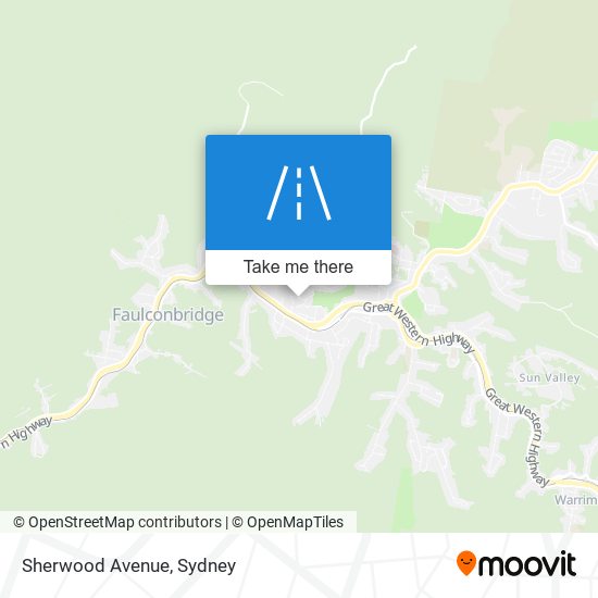 Mapa Sherwood Avenue