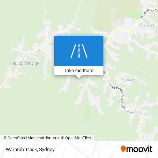 Waratah Track map