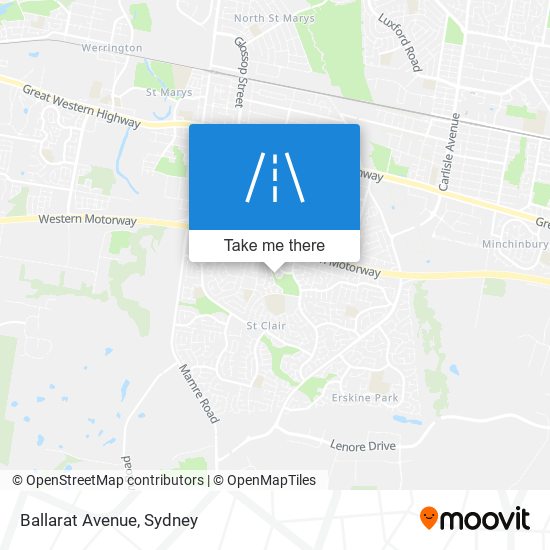 Ballarat Avenue map