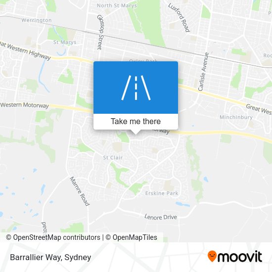 Barrallier Way map
