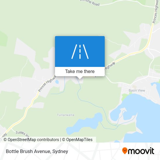 Bottle Brush Avenue map