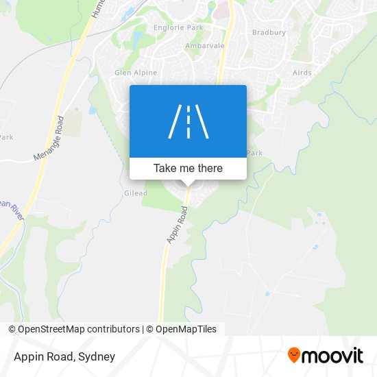 Mapa Appin Road