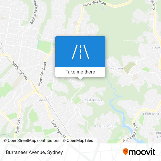 Burraneer Avenue map
