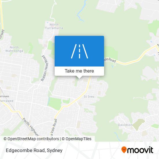 Mapa Edgecombe Road