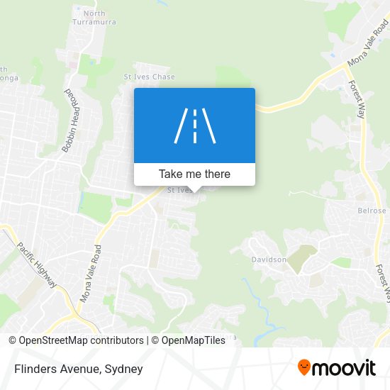 Flinders Avenue map