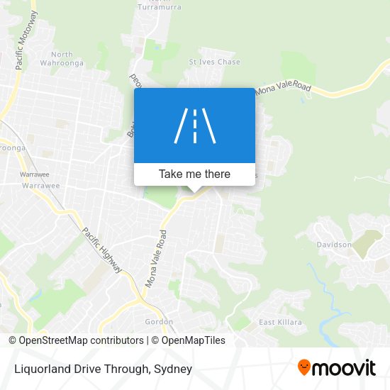 Liquorland Drive Through map