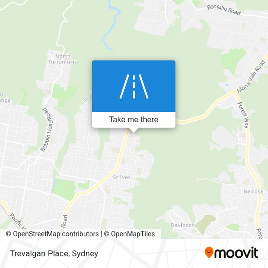 Trevalgan Place map