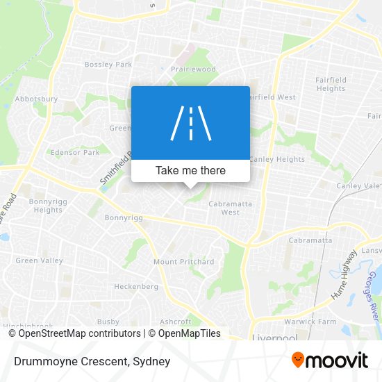 Drummoyne Crescent map