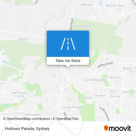 Hollows Parade map