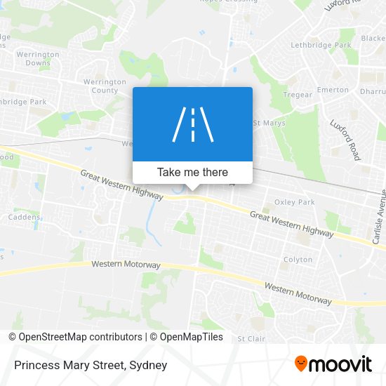 Princess Mary Street map
