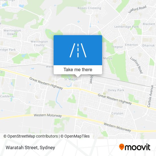 Waratah Street map