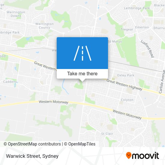 Warwick Street map