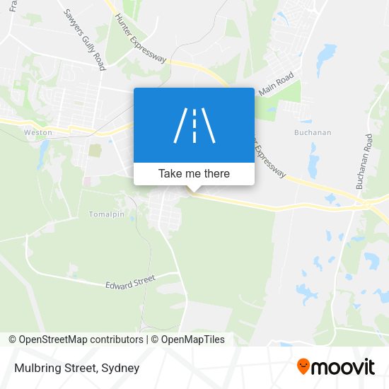 Mulbring Street map