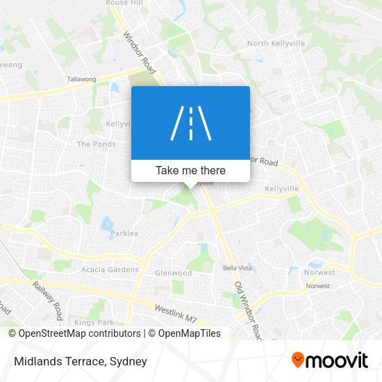 Midlands Terrace map