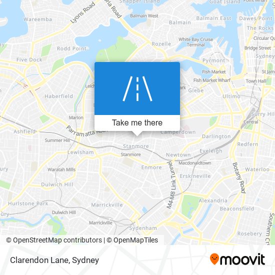 Clarendon Lane map