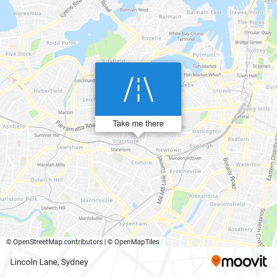 Lincoln Lane map