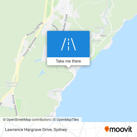 Mapa Lawrence Hargrave Drive