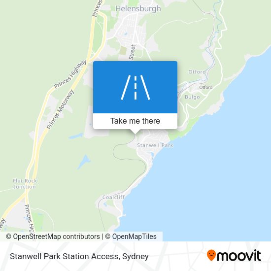 Stanwell Park Station Access map
