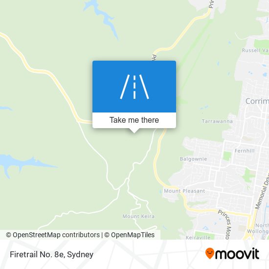 Firetrail No. 8e map