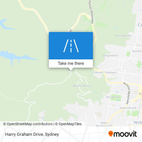 Mapa Harry Graham Drive