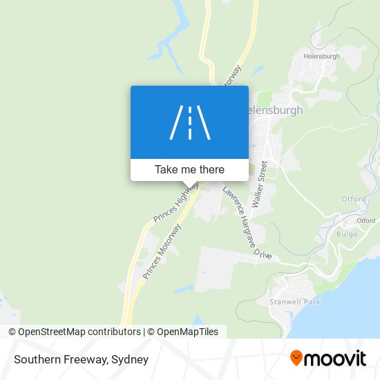 Mapa Southern Freeway