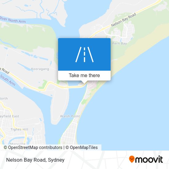 Nelson Bay Road map