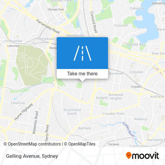 Gelling Avenue map