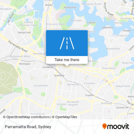 Parramatta Road map