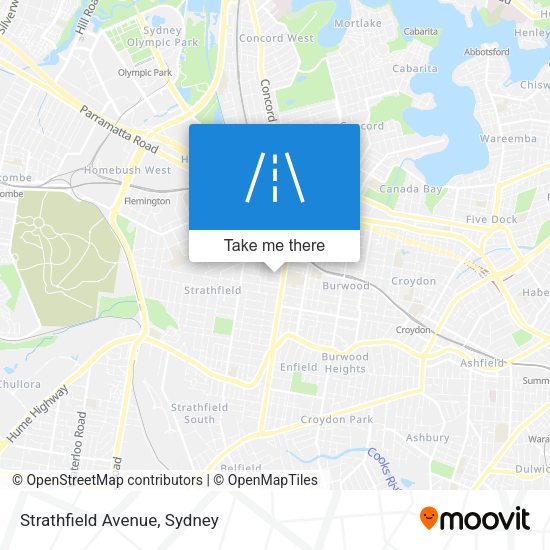 Strathfield Avenue map