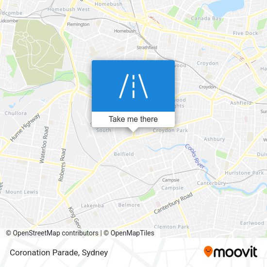 Coronation Parade map