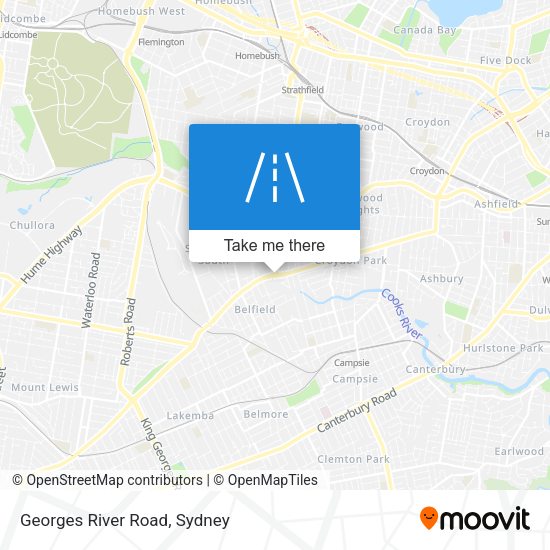 Georges River Road map