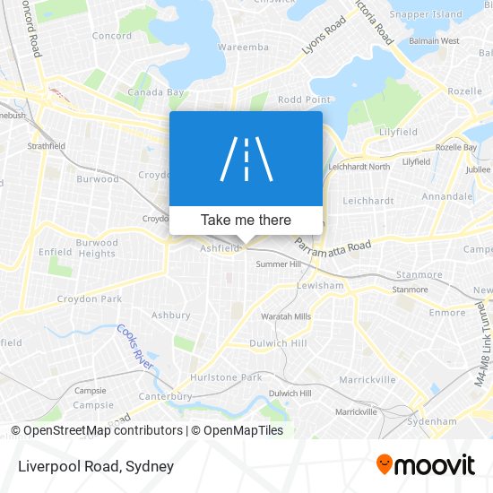 Mapa Liverpool Road