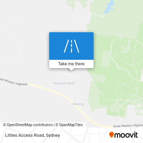 Littles Access Road map