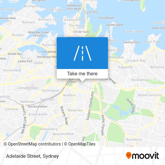 Adelaide Street map