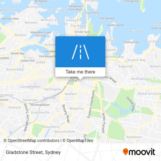 Gladstone Street map