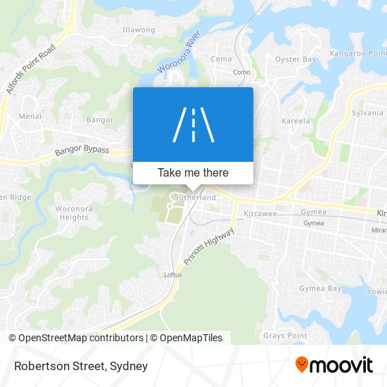 Mapa Robertson Street