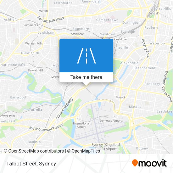 Talbot Street map
